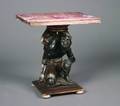 A Venetian Polychrome Painted Blackamoor Occasional Table