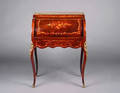 A Louis XV Style GiltBronze Mounted Rosewood and Marquetry Bureau a Cylindre