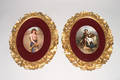 Two Oval Continental Porcelain Plaques