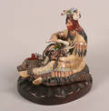 A Cybis Bisque Porcelain Figure of an Indian Shaman