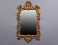 492 GEORGE II STYLE CARVED AND GILTWOOD MIRROR