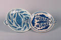 Two Dutch Delft Strainers