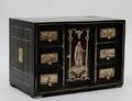 471 FINE IVORY INLAID EBONIZED BOX