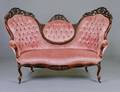 467 VICTORIAN CARVED WALNUT SOFA