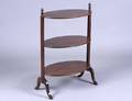 466 REGENCY STYLE MAHOGANY THREE TIER SIDE TABLE