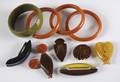 A Group of Vintage Bakelite Jewelry