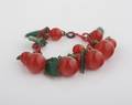 A Vintage Bakelite and Celluloid Necklace and Bracelet Set