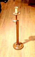 An American Mahogany Ratchet Candlestick