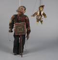 MARIONETTES A MALE MARIONETTE HURDYGURDY PLAYER AND MONKEY