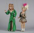 MARIONETTES A GROUP OF 2 FEMALE MARIONETTES