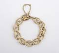A 14 Karat Yellow Gold Triple Link Bracelet
