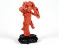 206 CARVED CORAL FIGURE OF A MAIDEN
