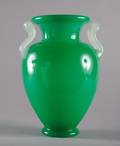 A Steuben Green Jade Glass Vase
