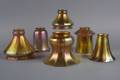 A Collection of Six Steuben Aurene Glass Shades
