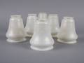 Six Steuben Calcite Glass Shades