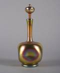 A Tiffany Favrile Glass Stoppered Bottle