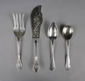 An Assembled Group of German Silver Utensils