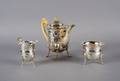 A George V Sterling Silver Three Piece Coffee Service London