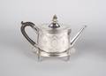 A Victorian Sterling Silver Coffee Pot on Stand Birmingham