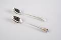 Two George III Sterling Silver Serving Spoons Hester Bateman London