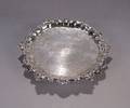 A George III Sterling Silver Armorial Salver Hester Bateman London