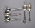 A Collection of American Sterling Silver Souvenir Spoons of the East Coast States