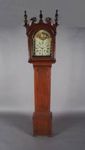 An American Chippendale Cherry Tall Case Clock