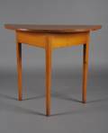 An American Demilune Pine Console