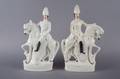 Two Staffordshire Models of Gentlemen on Horseback