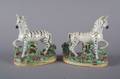 A Pair of Staffordshire Zebras