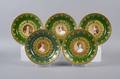 A Sevres Green Ground Porcelain Service