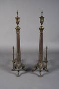 A Pair of Neoclassical Style Andirons