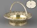 221 IMPORTANT GEORGE III SILVER GILT BASKET