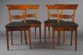 A Set of Four Biedermeier Cherry Side Chairs Germany