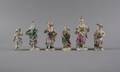 Four Meissen Porcelain Figures of Young Girls