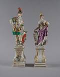 Two Meissen Figures of Mars and Minerva