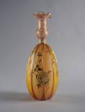 A Mt Washington Royal Flemish Enameled Bottle Form Vase