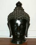 A Thai Style Bronze Head of Buddha