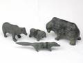 332 GROUP OF FOUR INUIT STONE CARVINGS OF ANIMALS