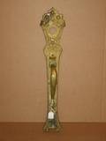 A Brass Art Nouveau Style Door Pull