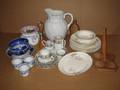 A Group of Porcelain and Ceramic Table Articles