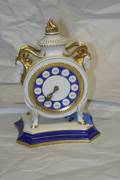 A Louis XV Style Porcelain Clock Weimar
