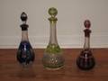 Three CuttoClear Glass Decanters