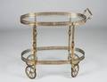 309 BRASS SERVING CART