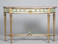 292 LOUIS XVI STYLE PAINTED CONSOLE TABLE