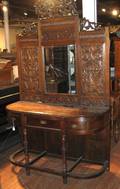 A Victorian Carved Oak Hall Stand