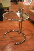 A Chrome and Glass Table Eileen Gray