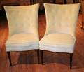 A Pair of Georgian Style Upholstered Side Chairs