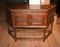 A Jacobean Style Carved Oak Cabinet