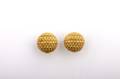 A Pair of 18 Karat Yellow Gold Earclips in a Woven Design